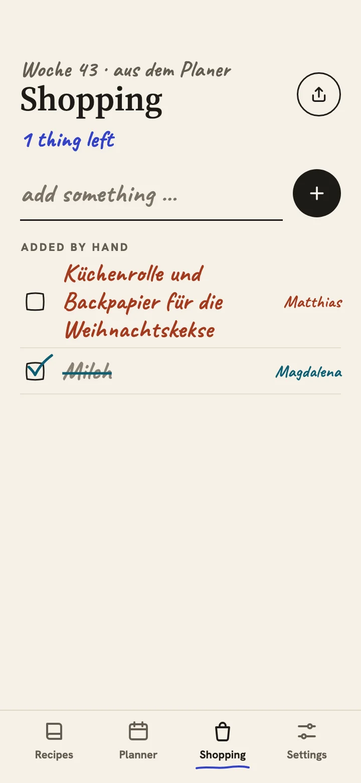 Hearthbook screen: Shop